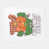 niedlicher Kürbis Fleecedecke (Vorderseite (Horizontal))