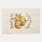 Niedlicher Kürbis Geschirrtuch (Horizontal)