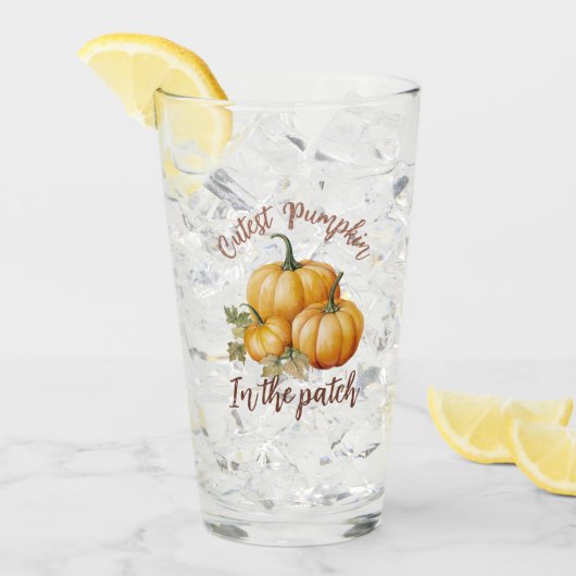 Niedlicher Kürbis Glas (Vorderseite Ice)
