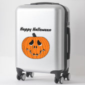 Niedlicher Kürbis Halloween Aufkleber (Koffer)