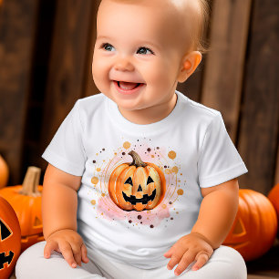 Niedlicher Kürbis Halloween Baby T-shirt