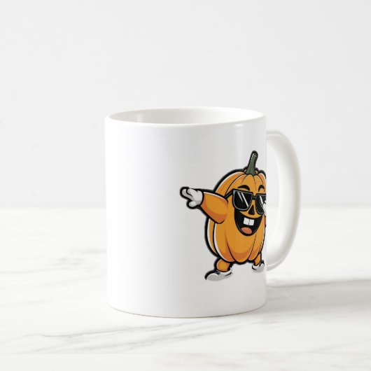 Niedlicher Kürbis Halloween Kaffeetasse (VorderseiteRechts)