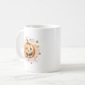 Niedlicher Kürbis Halloween Kaffeetasse (Vorderseite Links)