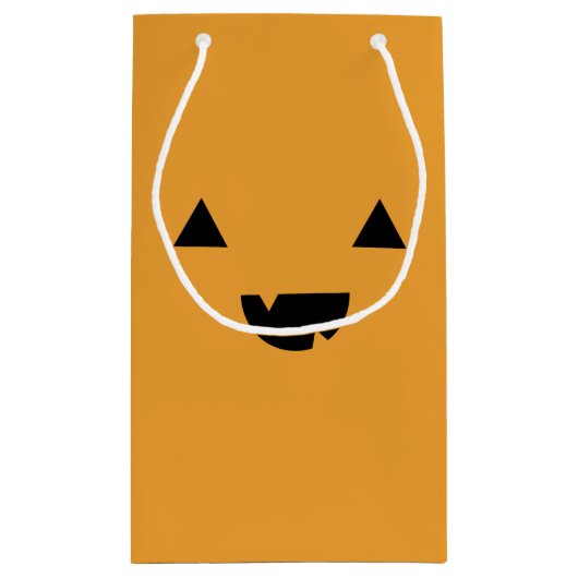 Niedlicher Kürbis Halloween Kleine Geschenktüte (Rückseite)