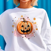 Niedlicher Kürbis Halloween Sweatshirt