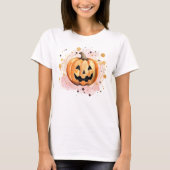 Niedlicher Kürbis Halloween T-Shirt (Vorderseite)