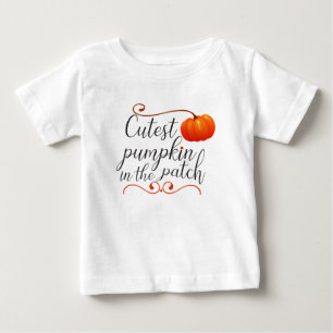 niedlicher Kürbis im Erntedank Baby T-shirt