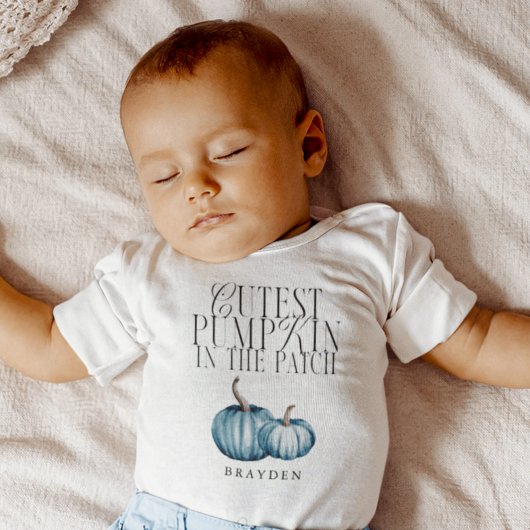 Niedlicher Kürbis im Patchboy Baby Strampler