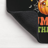 Niedlicher Kürbis im PatchHalloween-Herbst Danke Mousepad (Ecke)