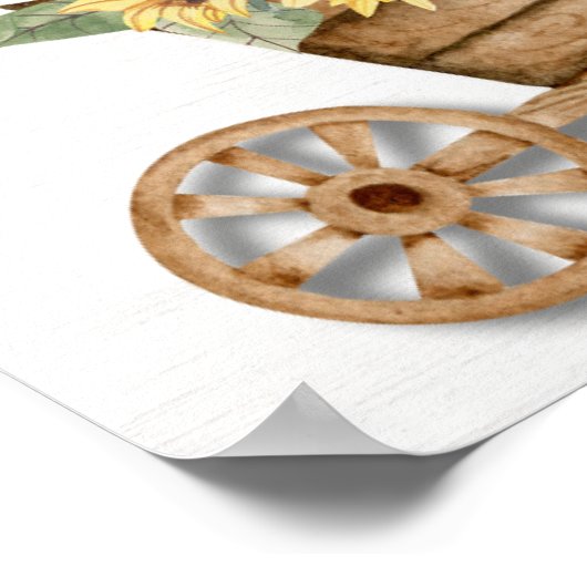 Niedlicher Kürbis in das Patchposter Poster