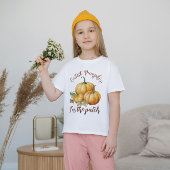 Niedlicher Kürbis in die Patsche, Herbst-Kinder T-Shirt