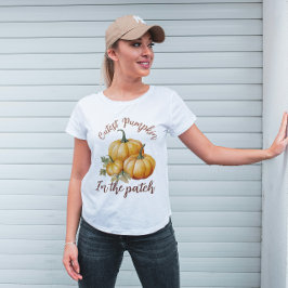 Niedlicher Kürbis in die Patsche, Herbst Shirt, Fa T-Shirt