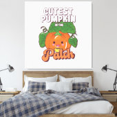 niedlicher Kürbis Leinwanddruck (Insitu (Schlafzimmer))