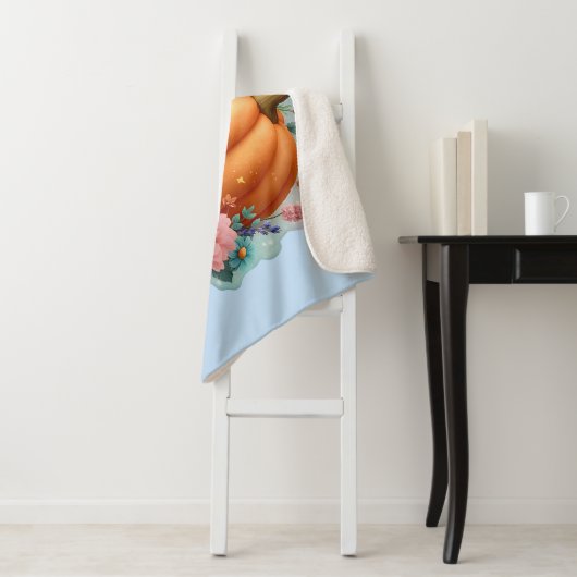 Niedlicher Kürbis mit Blume Personalisierter T - S Sherpadecke (Beispiel)