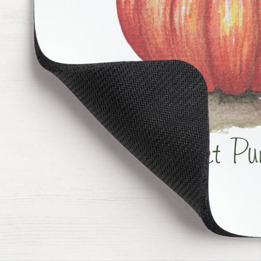 Niedlicher Kürbis mit Weinbergen in Wasserfarbe Mousepad (Ecke)