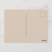 Niedlicher Kürbis mit Weinbergen in Wasserfarbe Postkarte (Rückseite)