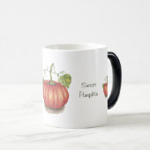 Niedlicher Kürbis mit Weinbergen in Wasserfarbe Verwandlungstasse (VorderseiteRechts)