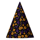 niedlicher Kürbis und Fledermaus am Geburtstag Partyhütchen (Rückseite)