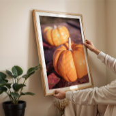 Niedlicher Kürbisfall Foto warme Bauerndekoration Poster