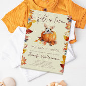 Niedlicher Kürbisfall in Liebe Kinderdusche Einladung