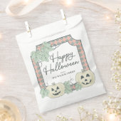 Niedlicher Kürbisglücks Halloween Pastel farbig Geschenktütchen (Ausgeschnitten)