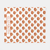 Niedlicher KürbisHalloween Custom Fleecedecke (Vorderseite (Horizontal))