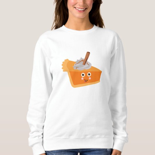 Niedlicher Kürbiskuchen Herbst Sweatshirt (Vorderseite)