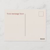 Niedlicher Kürbiskuchen Postkarte (Rückseite)