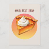 Niedlicher Kürbiskuchen Postkarte (Vorderseite)
