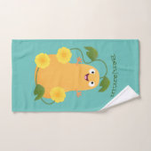 Niedlicher Kürbiskürbis Cartoon Badhandtuch Set (Handtuch)