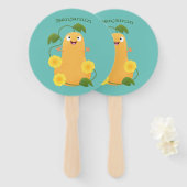 Niedlicher Kürbiskürbis Cartoon Fächer (Vorne und Hinten)