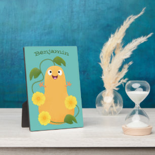 Niedlicher Kürbiskürbis Cartoon Fotoplatte