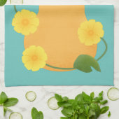 Niedlicher Kürbiskürbis Cartoon Geschirrtuch (Gefaltet)