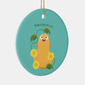 Niedlicher Kürbiskürbis Cartoon Keramik Ornament (Rechts)