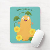 Niedlicher Kürbiskürbis Cartoon Mousepad (Mit Mouse)