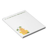 Niedlicher Kürbiskürbis Cartoon Notizblock (angewinkelt)