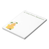 Niedlicher Kürbiskürbis Cartoon Notizblock (Rotiert)