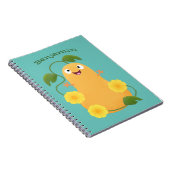 Niedlicher Kürbiskürbis Cartoon Notizblock (Rechte Seite)