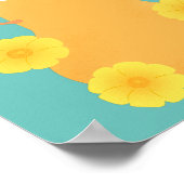 Niedlicher Kürbiskürbis Cartoon Poster (Ecke)