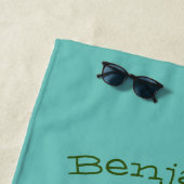 Niedlicher Kürbiskürbis Cartoon Strandtuch (Beispiel)