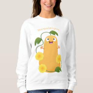 Niedlicher Kürbiskürbis Cartoon Sweatshirt