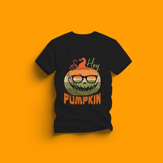 niedlicher Kürbiskürbis Halloween - hey Kürbisdesi T-Shirt