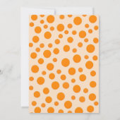 Niedlicher Kürbiskürbis zu Halloween Einladung (Rückseite)