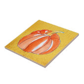 Niedlicher Kürbispflanzenherbst Fliese (Seite)