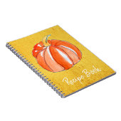 Niedlicher Kürbispflanzenherbst Notizblock (Rechte Seite)