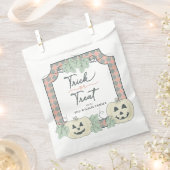 Niedlicher Kürbistrick-oder-Leckerei-Pastellfarbna Geschenktütchen (Ausgeschnitten)