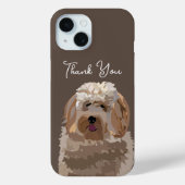 Niedlicher Labradoodle Hund Personalisiert Case-Mate iPhone Hülle (Rückseite)