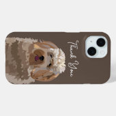 Niedlicher Labradoodle Hund Personalisiert Case-Mate iPhone Hülle (Rückseite (Horizontal))