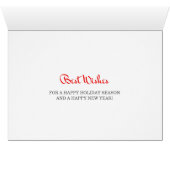 Niedlicher Labrador Hund Happy Holidays wünscht (Innenansicht Horizontal (Unten))