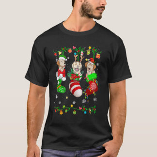Niedlicher Labrador Hund in Weihnachtssocken Haust T-Shirt